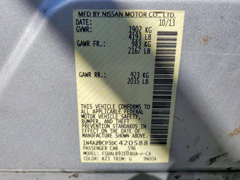 Продаж на аукціоні авто 2013 Nissan Leaf, vin: 1N4AZ0CP3DC420588, номер лоту: 61053086