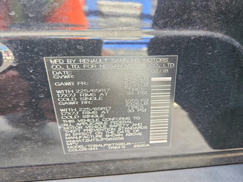 Продаж на аукціоні авто 2018 Nissan Rogue, vin: KNMAT2MT5JP561556, номер лоту: 61907076