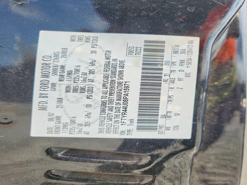 2008 Ford Ranger მანქანა იყიდება აუქციონზე, vin: 1FTYR44U08PA15971, აუქციონის ნომერი: 62930186