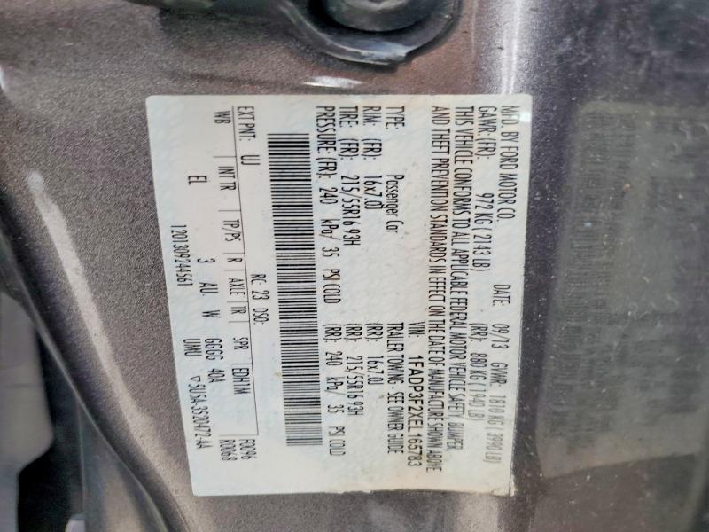 Продаж на аукціоні авто 2014 Ford Focus, vin: 1FADP3F2XEL165783, номер лоту: 59396476