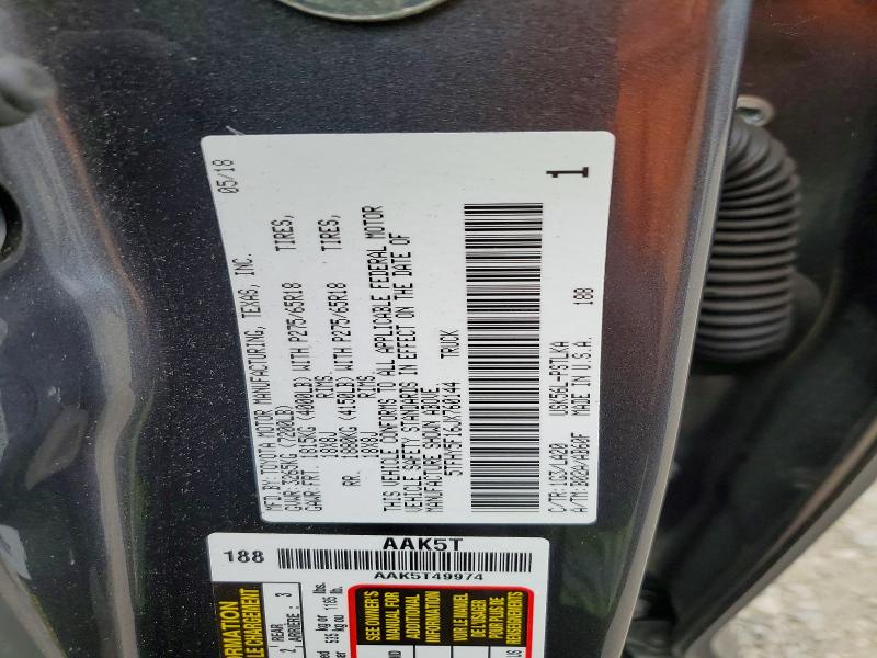 2018 Toyota Tundra მანქანა იყიდება აუქციონზე, vin: 5TFHY5F16JX760144, აუქციონის ნომერი: 85793615