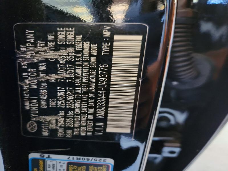 59816106 :رقم المزاد ، KM8J33A44HU493776 vin ، 2017 Hyundai Tucson مزاد بيع