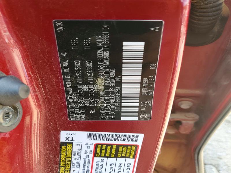 Aukcja sprzedaży 2021 Toyota Highlander, vin: 5TDJZRBH0MS067654, numer aukcji: 60128816
