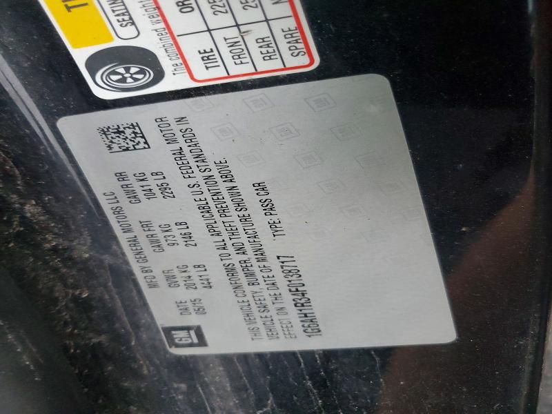 60528076 :رقم المزاد ، 1G6AH1R34F0138717 vin ، 2015 Cadillac Ats مزاد بيع