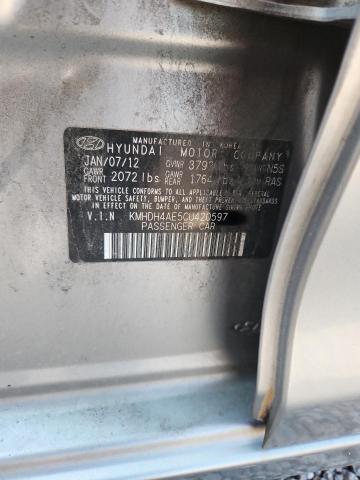 Aukcja sprzedaży 2012 Hyundai Elantra, vin: KMHDH4AE5CU420597, numer aukcji: 62921426
