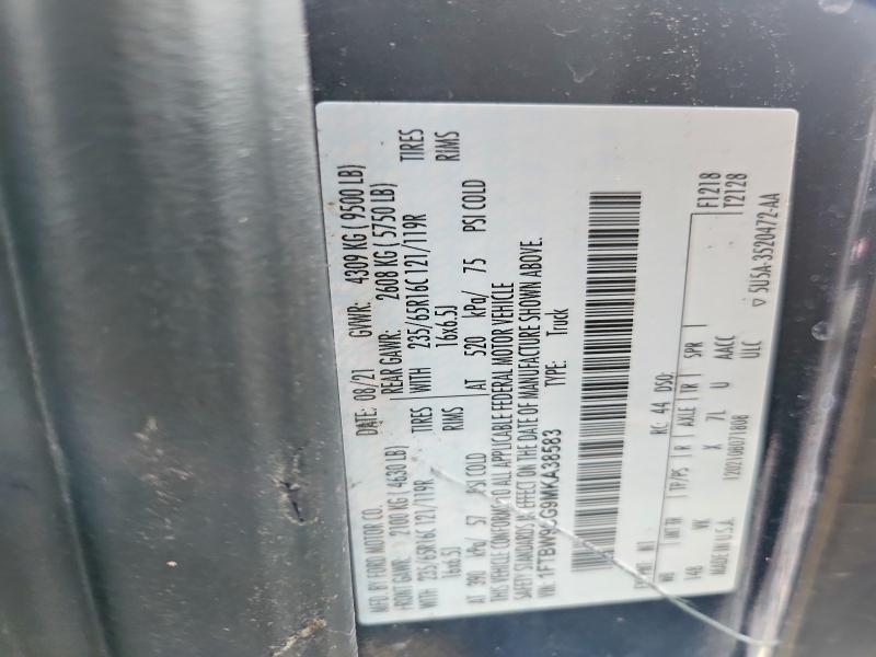 Продажа на аукционе авто 2021 Ford Transit, vin: 1FTBW9CG9MKA38583, номер лота: 61351796