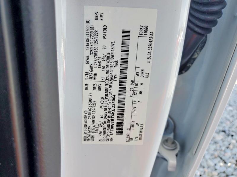 Aukcja sprzedaży 2019 Ford F350, vin: 1FT8W3BT6KED23064, numer aukcji: 61758196