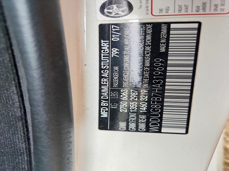 Продажа на аукционе авто 2017 Mercedes-benz S, vin: WDDUG8FB7HA319699, номер лота: 61778496