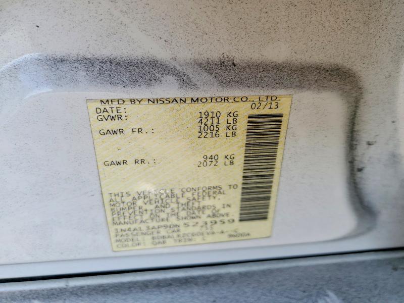 60521676 :رقم المزاد ، 1N4AL3AP9DN523959 vin ، 2013 Nissan Altima مزاد بيع