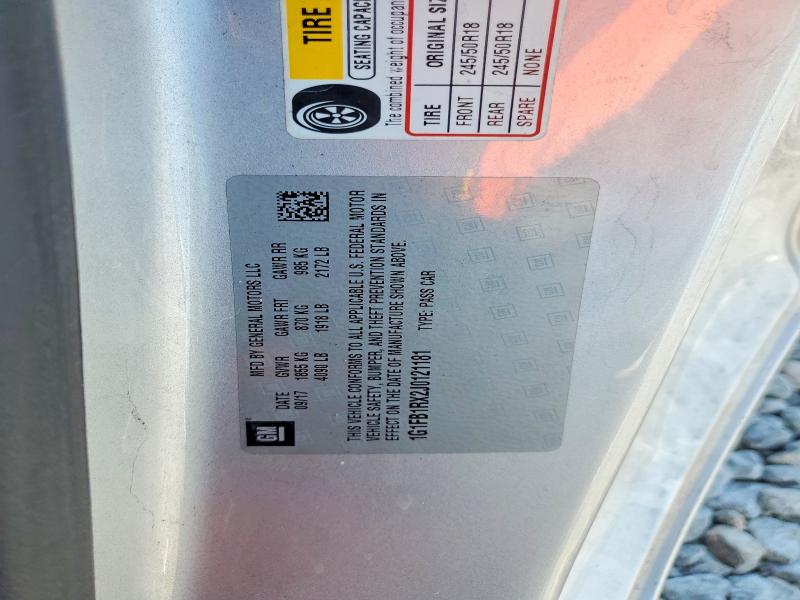 2018 Chevrolet Camaro მანქანა იყიდება აუქციონზე, vin: 1G1FB1RX2J0121181, აუქციონის ნომერი: 59774886