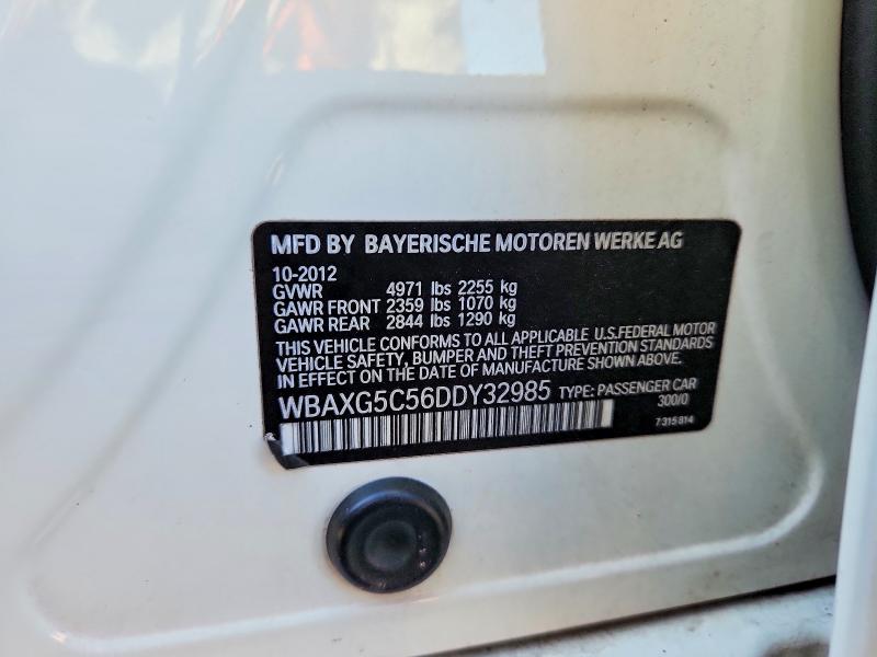 61377016 :رقم المزاد ، WBAXG5C56DDY32985 vin ، 2013 Bmw 528 مزاد بيع