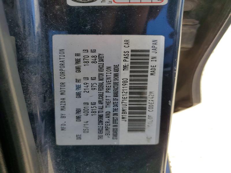 Aukcja sprzedaży 2014 Mazda 3, vin: JM1BM1U71E1211980, numer aukcji: 61397686
