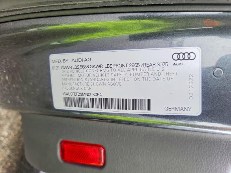 Продажа на аукционе авто 2021 Audi S7, vin: WAUSFBF29MN053054, номер лота: 59080376