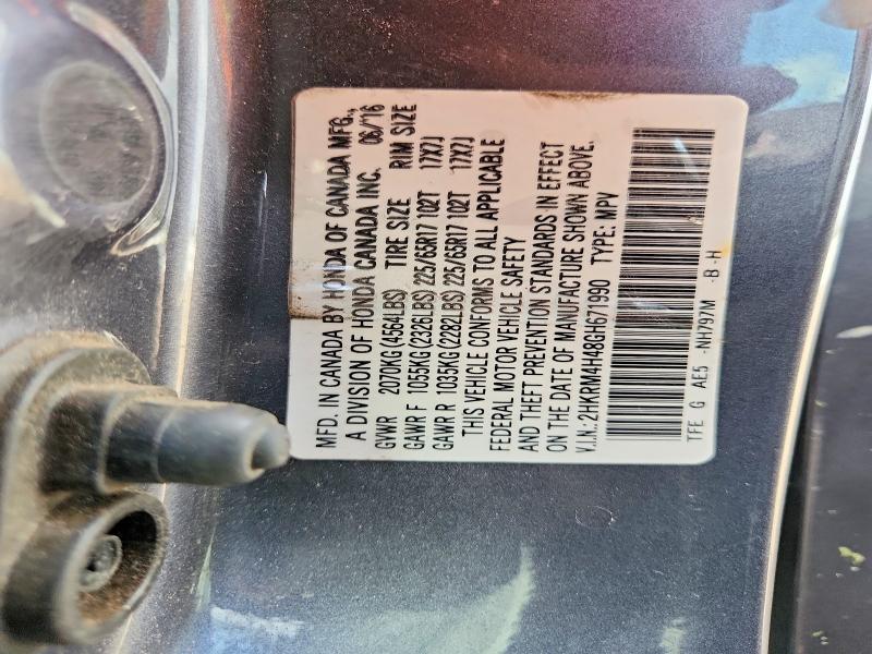 Aukcja sprzedaży 2016 Honda Cr-v, vin: 2HKRM4H48GH671990, numer aukcji: 61697456