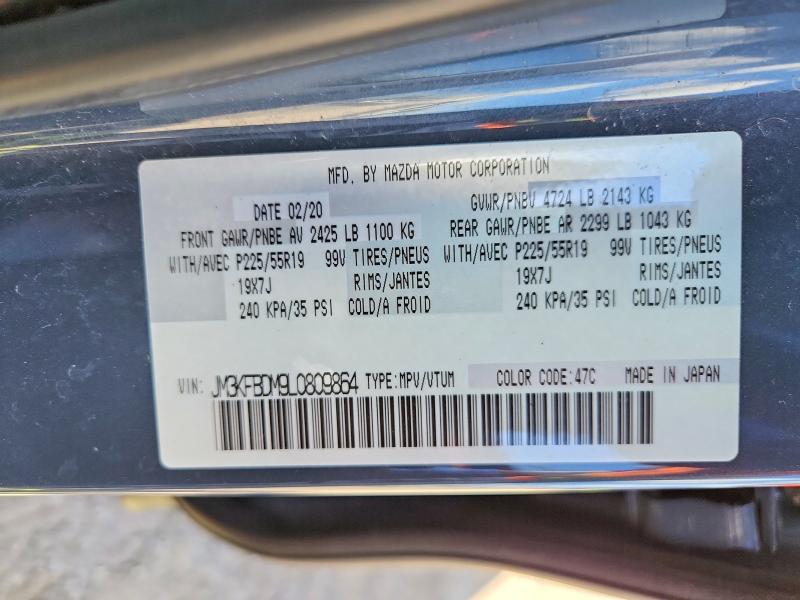 Aukcja sprzedaży 2020 Mazda Cx-5, vin: JM3KFBDM9L0809864, numer aukcji: 61000106