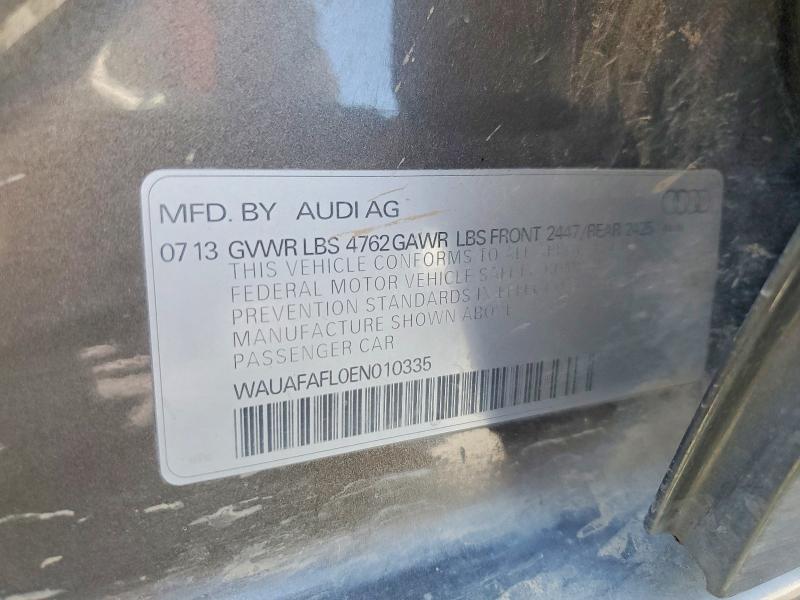 Продаж на аукціоні авто 2014 Audi A4, vin: WAUAFAFL0EN010335, номер лоту: 76293735