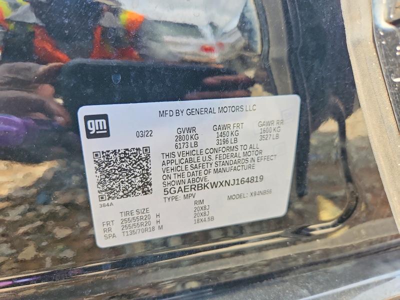 Aukcja sprzedaży 2022 Buick Enclave, vin: 5GAERBKWXNJ164819, numer aukcji: 60929716