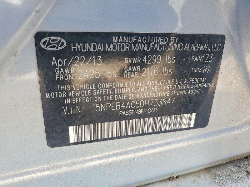 Aukcja sprzedaży 2013 Hyundai Sonata, vin: 5NPEB4AC5DH733847, numer aukcji: 60607596