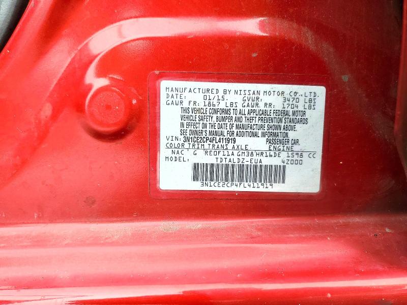 Продажа на аукционе авто 2015 Nissan Versa Note, vin: 3N1CE2CP4FL411919, номер лота: 63033926