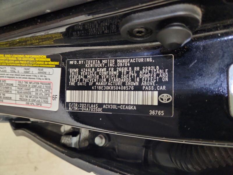 Продаж на аукціоні авто 2005 Toyota Camry, vin: 4T1BE30K85U408576, номер лоту: 62783816