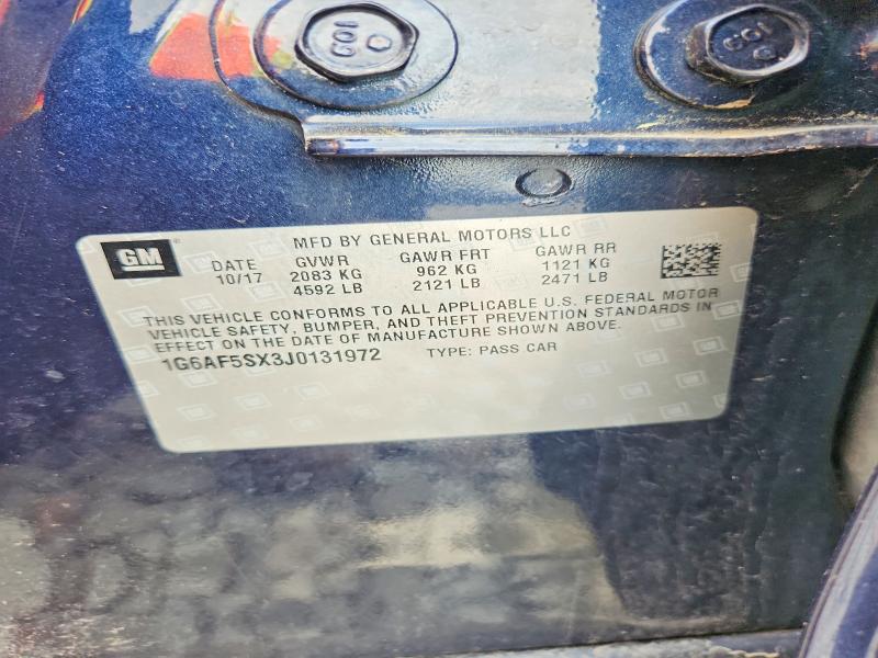 Продаж на аукціоні авто 2018 Cadillac Ats, vin: 1G6AF5SX3J0131972, номер лоту: 60696746