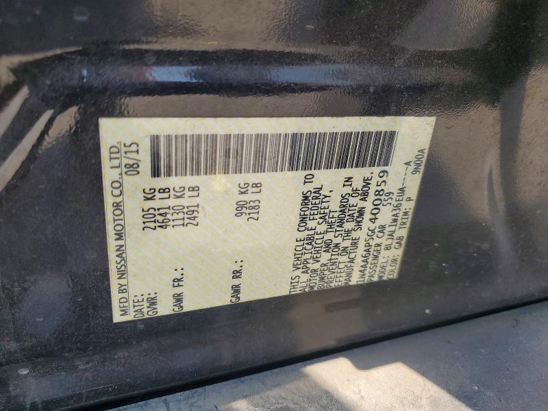 2016 Nissan Maxima მანქანა იყიდება აუქციონზე, vin: 1N4AA6AP5GC400859, აუქციონის ნომერი: 62988936