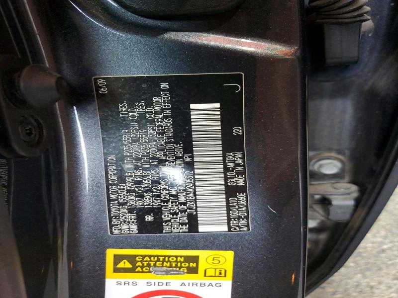 60241936 :رقم المزاد ، JTJZK1BA4A2405312 vin ، 2010 Lexus Rx مزاد بيع