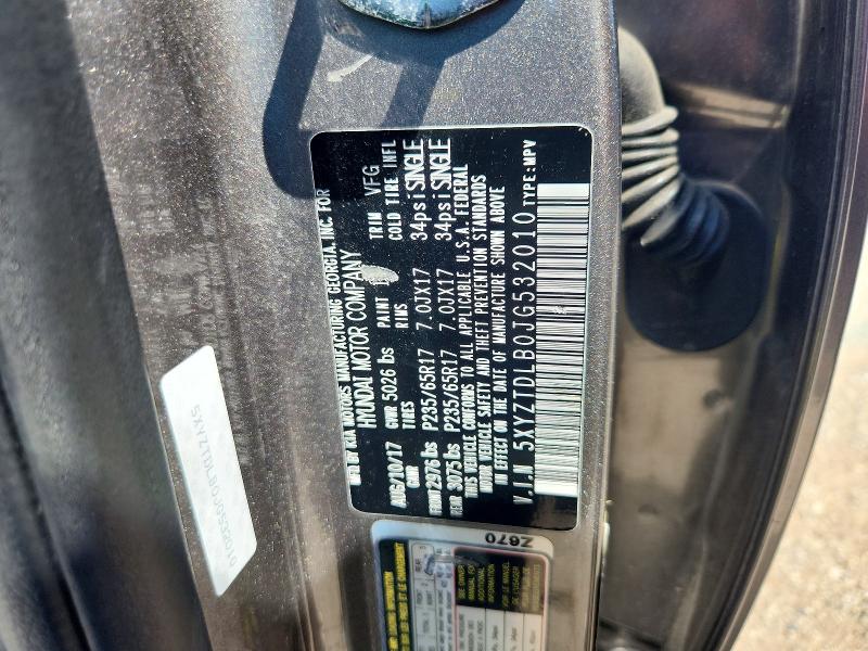 2018 Hyundai Santa Fe Sport მანქანა იყიდება აუქციონზე, vin: 5XYZTDLB0JG532010, აუქციონის ნომერი: 60089156
