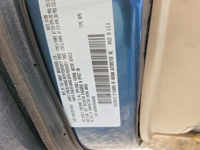 Продаж на аукціоні авто 2005 Subaru Outback, vin: 4S4BP86CX54364362, номер лоту: 61425186