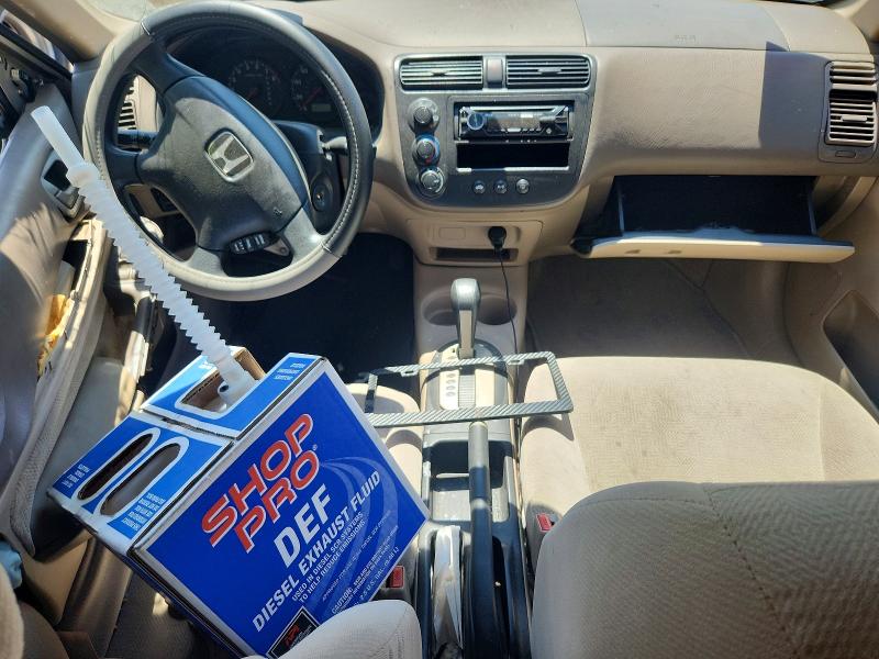2001 Honda Civic მანქანა იყიდება აუქციონზე, vin: 2HGES16571H526343, აუქციონის ნომერი: 60757796