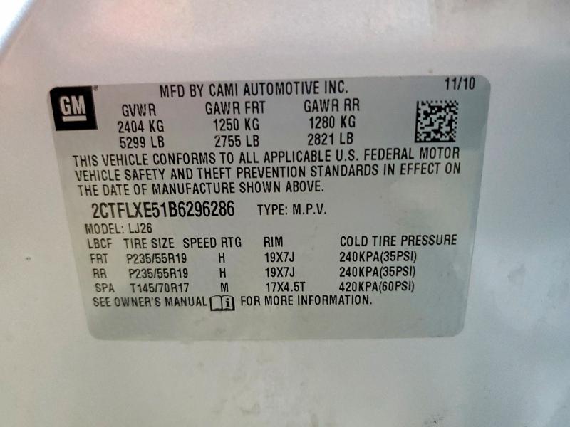 Продажа на аукционе авто 2011 Gmc Terrain, vin: 2CTFLXE51B6296286, номер лота: 59909706