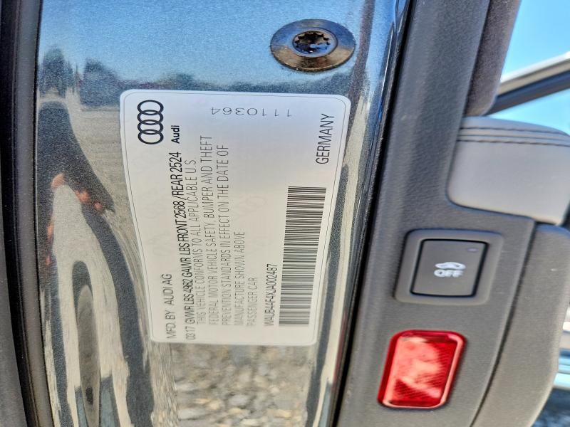 Aukcja sprzedaży 2018 Audi S4, vin: WAUB4AF4XJA002487, numer aukcji: 60420116