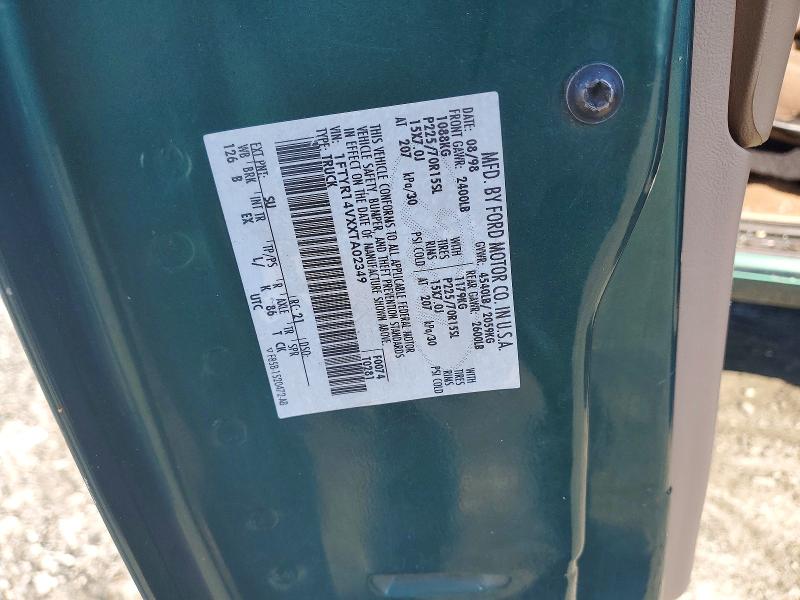 60326266 :رقم المزاد ، 1FTYR14VXXTA02349 vin ، 1999 Ford Ranger مزاد بيع