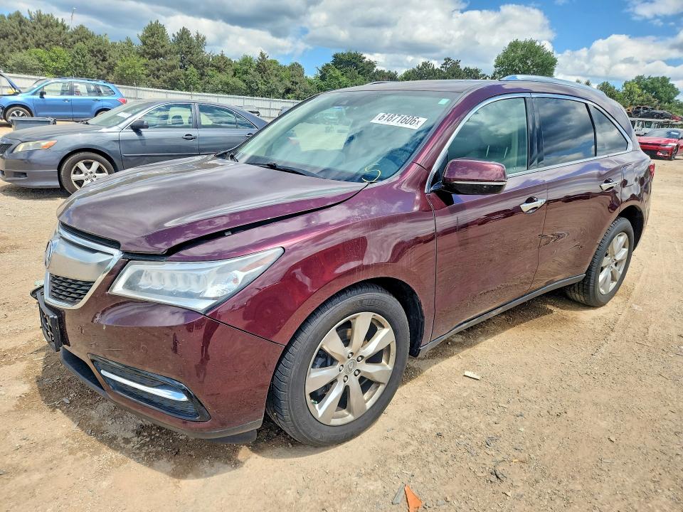 61871606 :رقم المزاد ، 5FRYD4H99GB025085 vin ، 2016 Acura Mdx مزاد بيع