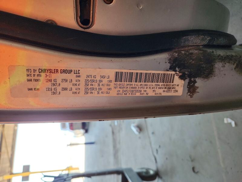 2011 Dodge Journey მანქანა იყიდება აუქციონზე, vin: 3D4PG1FG9BT535390, აუქციონის ნომერი: 62420606