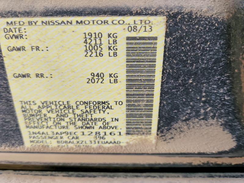 61510446 :رقم المزاد ، 1N4AL3AP9EC128161 vin ، 2014 Nissan Altima مزاد بيع