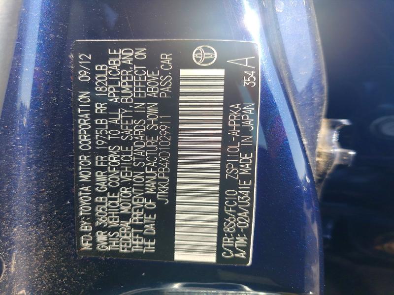Aukcja sprzedaży 2013 Scion Xd, vin: JTKKUPB4XD1029911, numer aukcji: 60170216