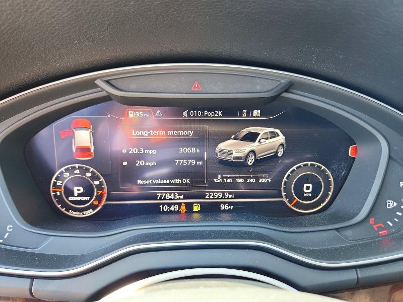 2018 Audi Q5 მანქანა იყიდება აუქციონზე, vin: WA1BNAFY7J2239705, აუქციონის ნომერი: 60988606