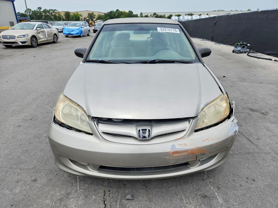 Продаж на аукціоні авто 2005 Honda Civic, vin: 2HGES16525H545355, номер лоту: 62816776