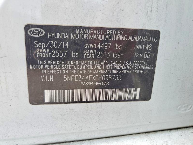 Продажа на аукционе авто 2015 Hyundai Sonata, vin: 5NPE34AFXFH098733, номер лота: 59715916
