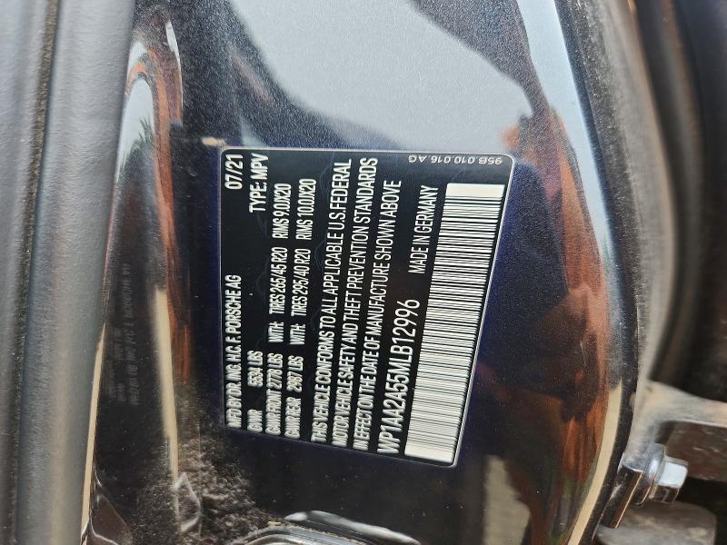 Aukcja sprzedaży 2021 Porsche Macan, vin: WP1AA2A55MLB12996, numer aukcji: 60889796
