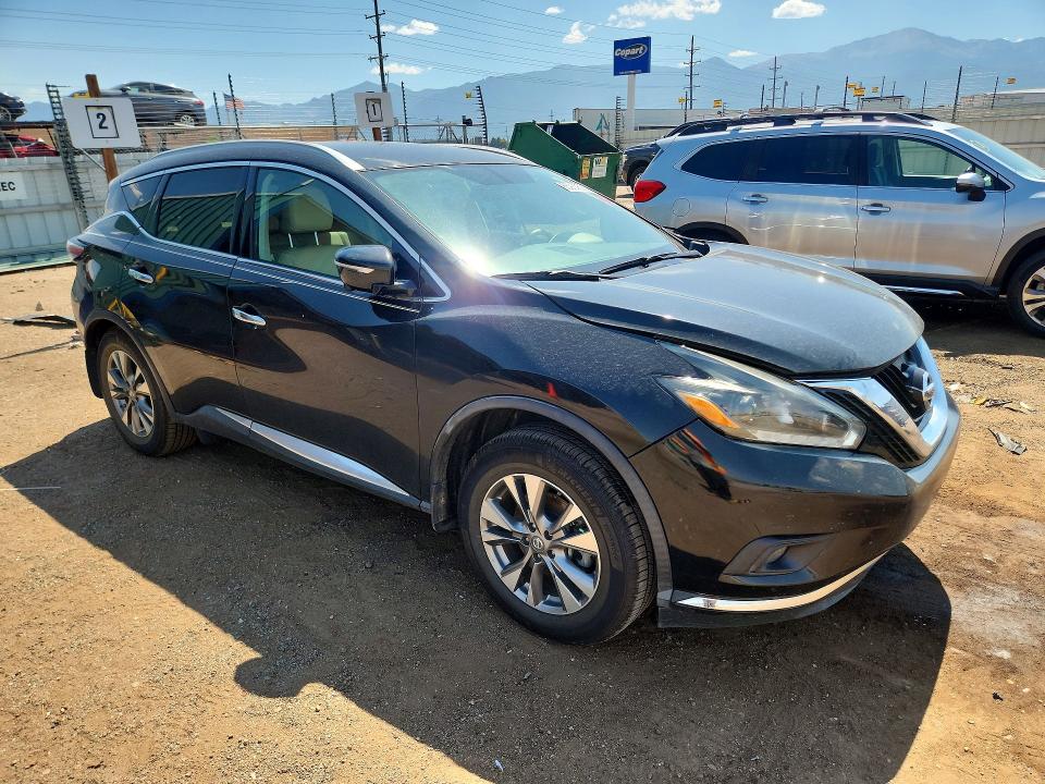 2015 Nissan Murano მანქანა იყიდება აუქციონზე, vin: 5N1AZ2MG5FN258180, აუქციონის ნომერი: 60482956