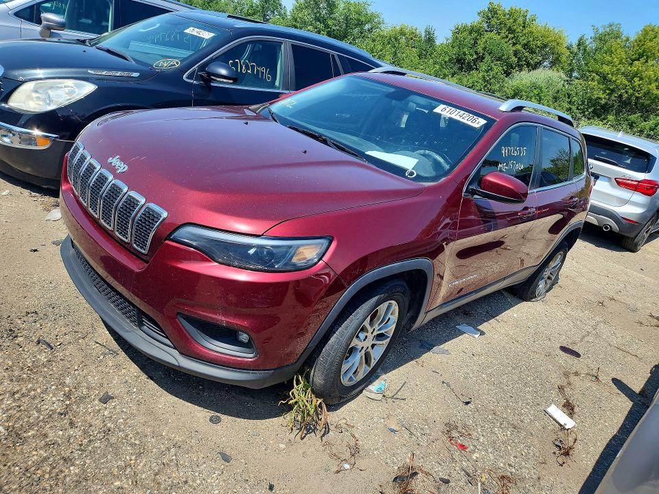 61014206 :رقم المزاد ، 1C4PJLLB4KD165149 vin ، 2019 Jeep Cherokee مزاد بيع