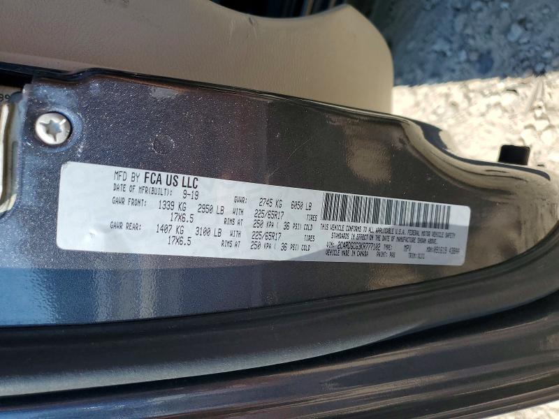 60478176 :رقم المزاد ، 2C4RDGCG3KR777102 vin ، 2019 Dodge Grand Caravan مزاد بيع