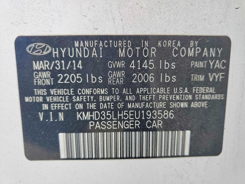 Aukcja sprzedaży 2014 Hyundai Elantra Gt, vin: KMHD35LH5EU193586, numer aukcji: 59815396