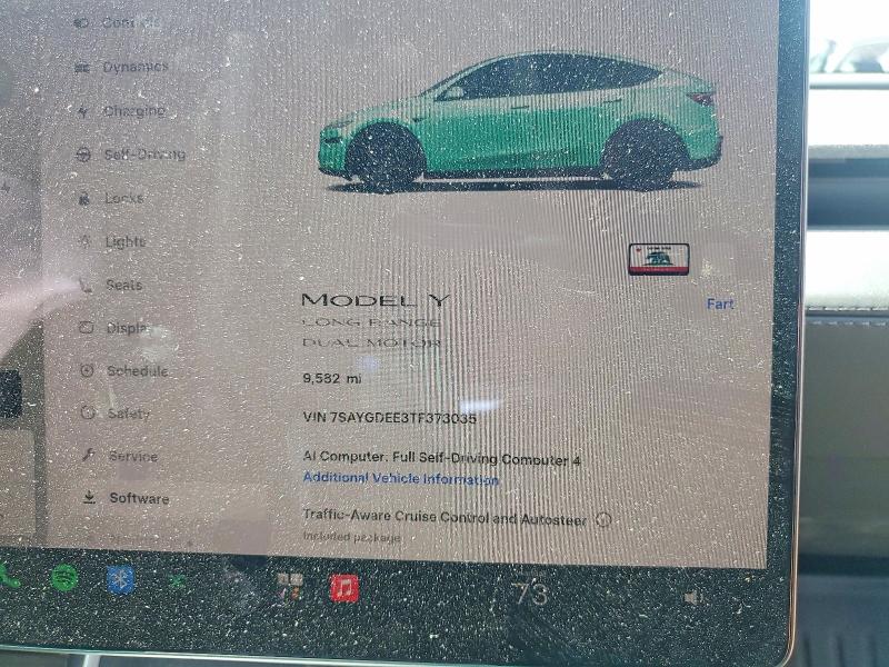 Aukcja sprzedaży 2026 Tesla Model Y, vin: 7SAYGDEE3TF373035, numer aukcji: 62300256