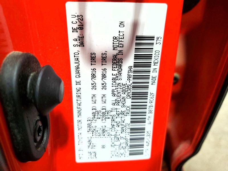 Aukcja sprzedaży 2023 Toyota Tacoma, vin: 3TYCZ5ANXPT127232, numer aukcji: 62775996