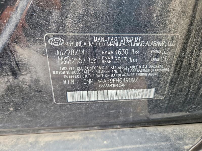 Продаж на аукціоні авто 2015 Hyundai Sonata, vin: 5NPE34AB9FH049097, номер лоту: 63289886