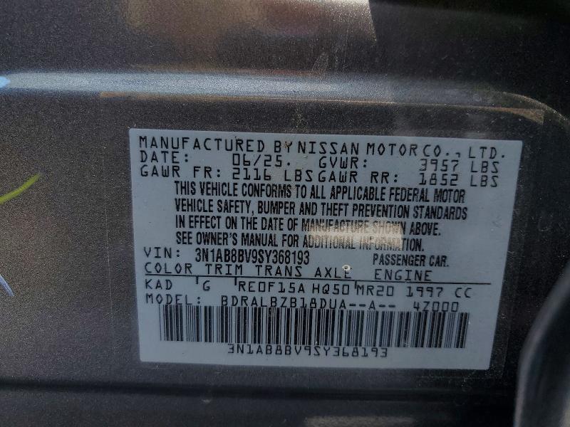 Aukcja sprzedaży 2025 Nissan Sentra, vin: 3N1AB8BV9SY368193, numer aukcji: 62688666