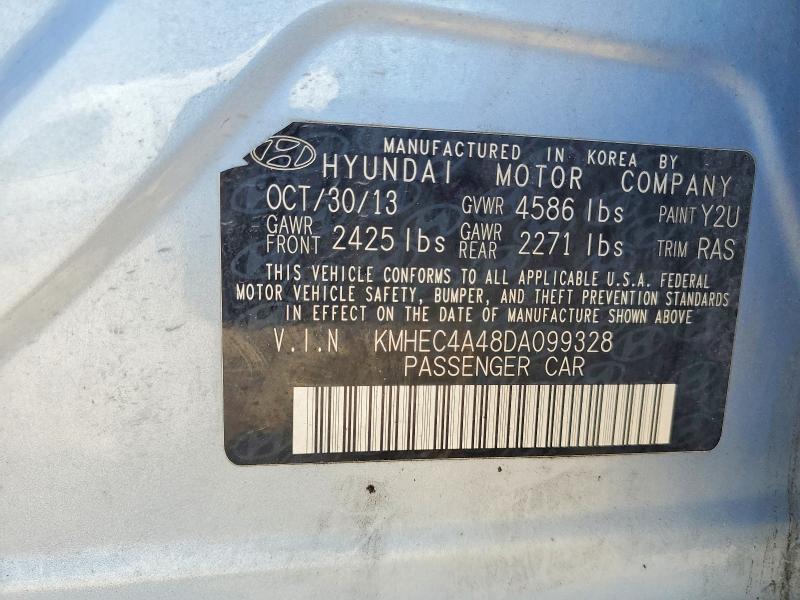 Продажа на аукционе авто 2013 Hyundai Sonata, vin: KMHEC4A48DA099328, номер лота: 59626056
